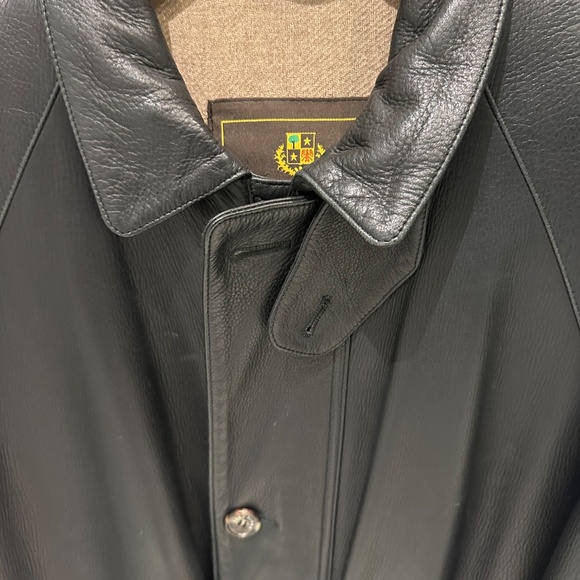 Loro Piana Men's Leather/Cashmere Coat - Picture 2 of 15